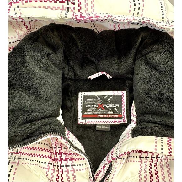 ZeroXposur Women’s Winter Zip Coat  Hood Size Large Down Feathers - Picture 3 of 11